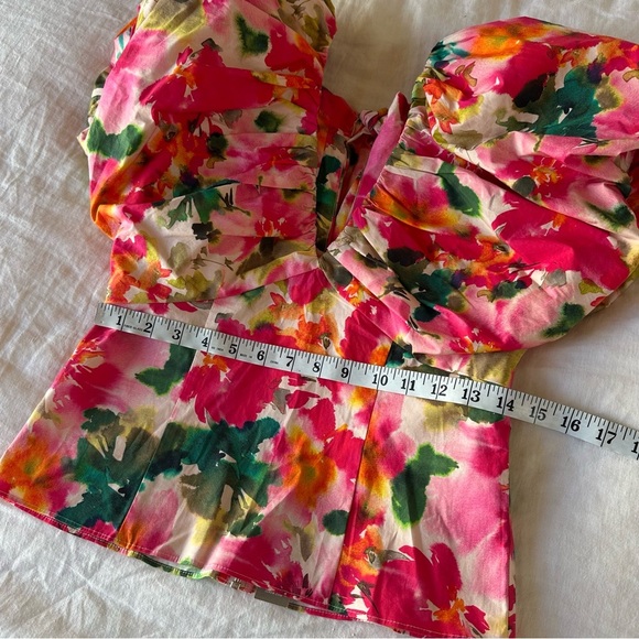 J. CREW Cecily top in floral stretch cotton poplin blend Size 4 NEW NWT - Picture 9 of 10